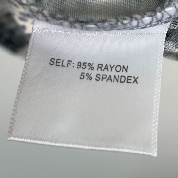 Rose + Olive Womens Plus 3X Geometric Tunic Top Open Sleeve Detail Stretch Shirt - Picture 4 of 10